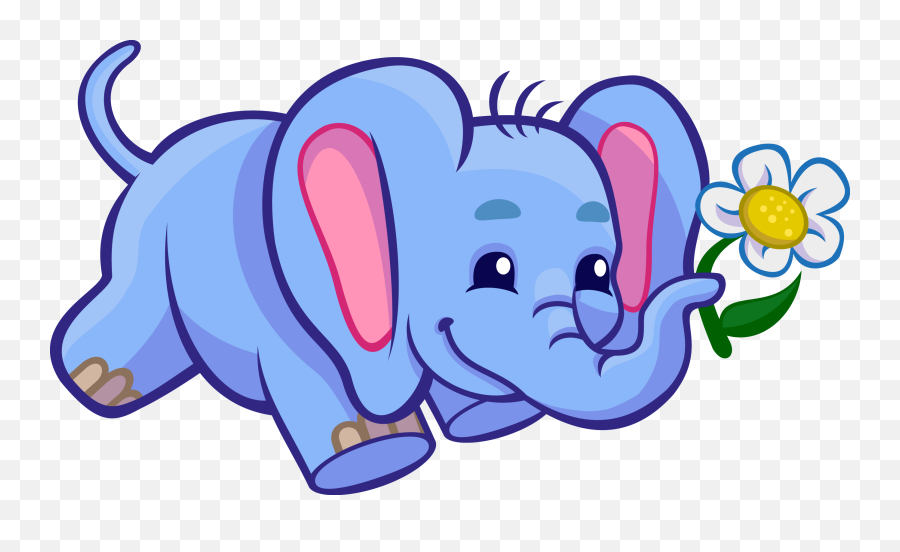 Elephant Clip Art - Elephants Clipart Png Download 1600 Jungle Cartoon Animals Png,Elephant Clipart Transparent Background