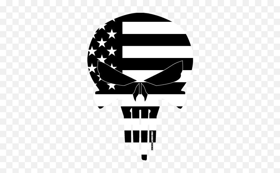 Download Black And White American Flag - Skull Black American Flag Png,Black And White American Flag Png