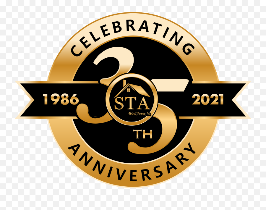 35th Anniversary Icon With Sta 1 - 01 Sta Title U0026 Escrow Language Png,Education Logo Icon
