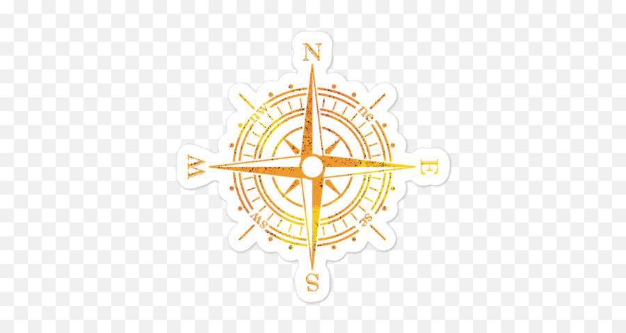Old Salt Coffee Compass Sticker - Language Png,Ships Wheel Icon