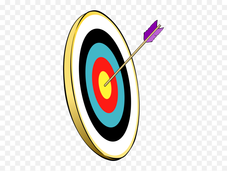 Arrow In The Gold Clipart I2clipart - Royalty Free Public Archery Cartoon Transparent Png,Gold Arrow Png