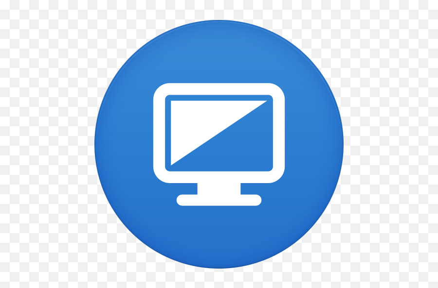 Pc Icon Symbol - Blue Computer Icon Png,Pc Icon Png