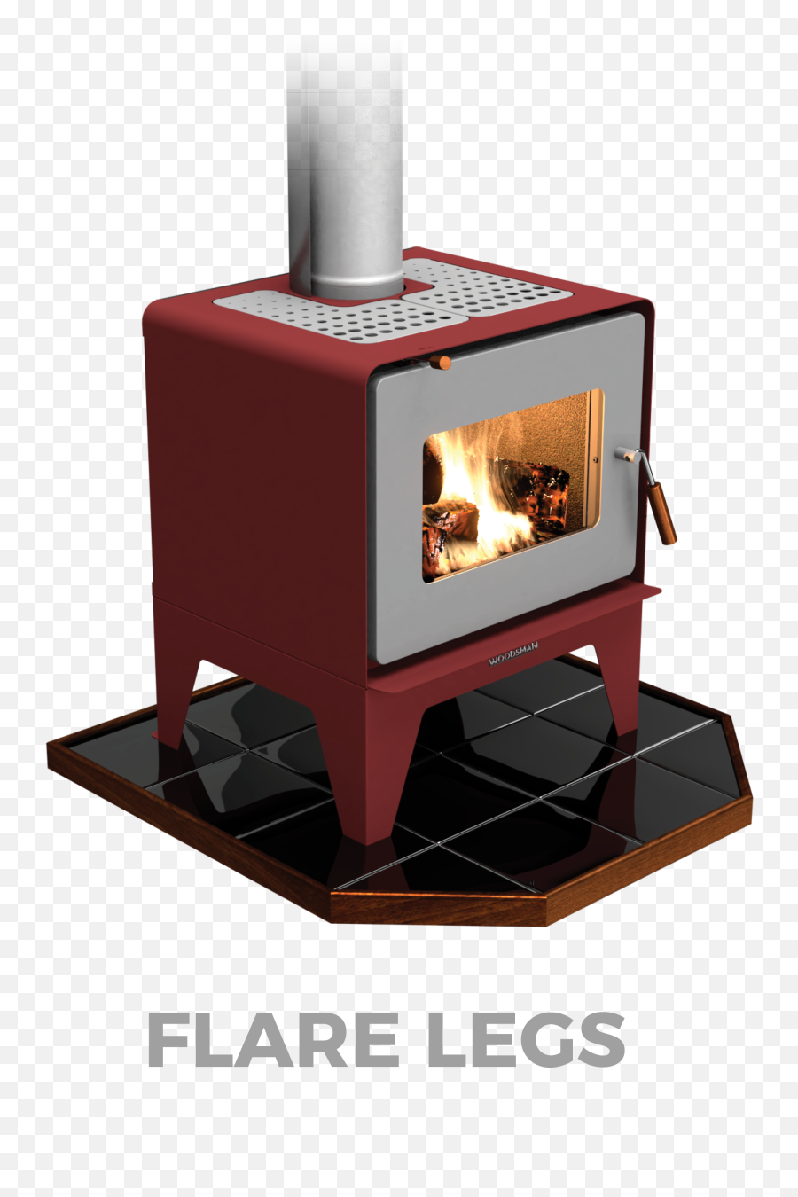 Wood Burners Christchurch Woodsman Fires - Woodsman Flare Legs Png,Fireplace Fire Png