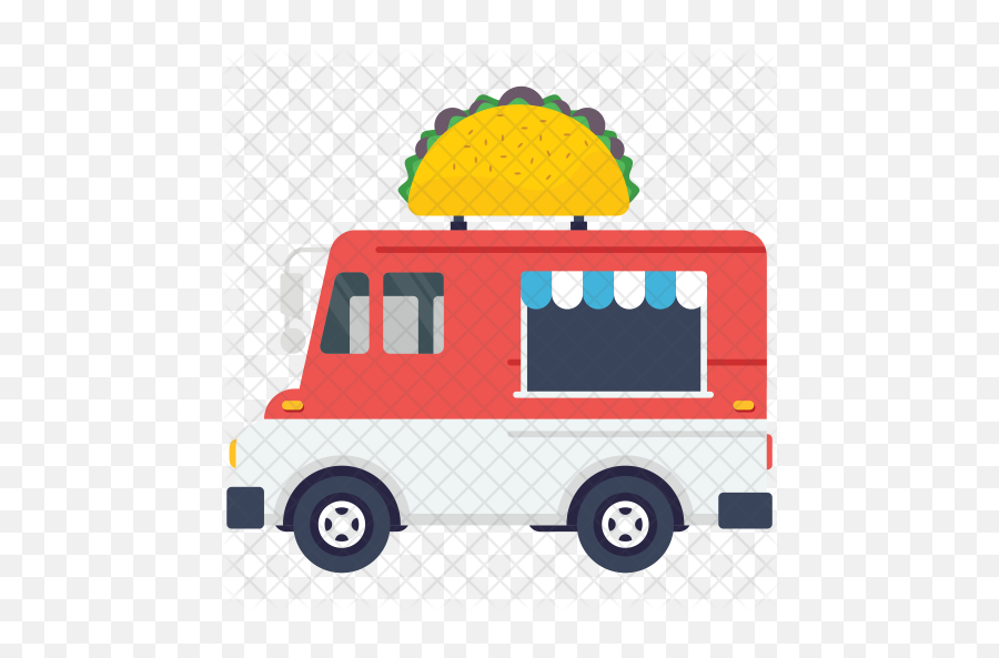 Taco Food Truck Icon Of Flat Style - Taco Food Truck Png,Food Truck Png