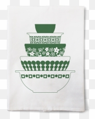 Vintage Pyrex Tea Towels - Set Of Four U2014 Pocono Modern Paper Png,Towel Png