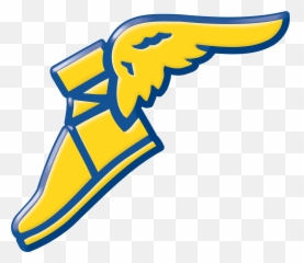 Yellow Shoe With Wing Logo - Goodyear Tire And Rubber Company png