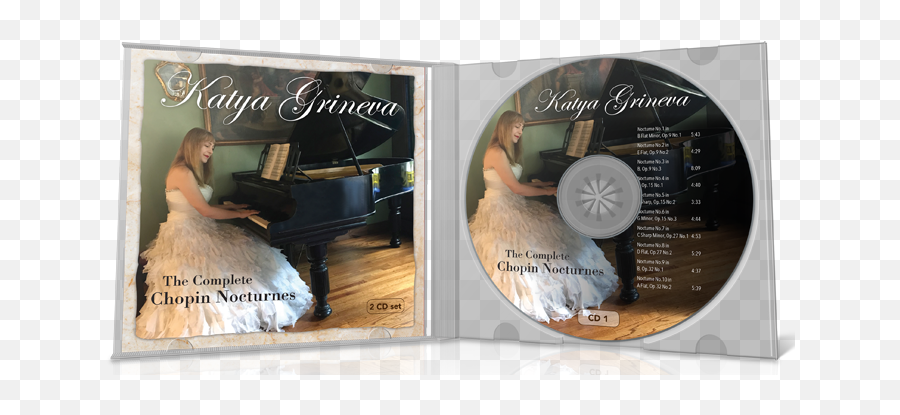 Chopin Nocturnes - 2 Cd Set U2014 Katya Grineva Diamond Png,Cd Case Png