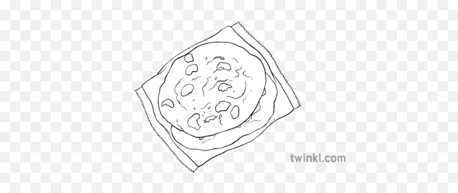 Chocolate Cookies In Transparent Wrapper Black And White - Drawing Of Pocahontas Saving John Smith Png,Black Circle Transparent