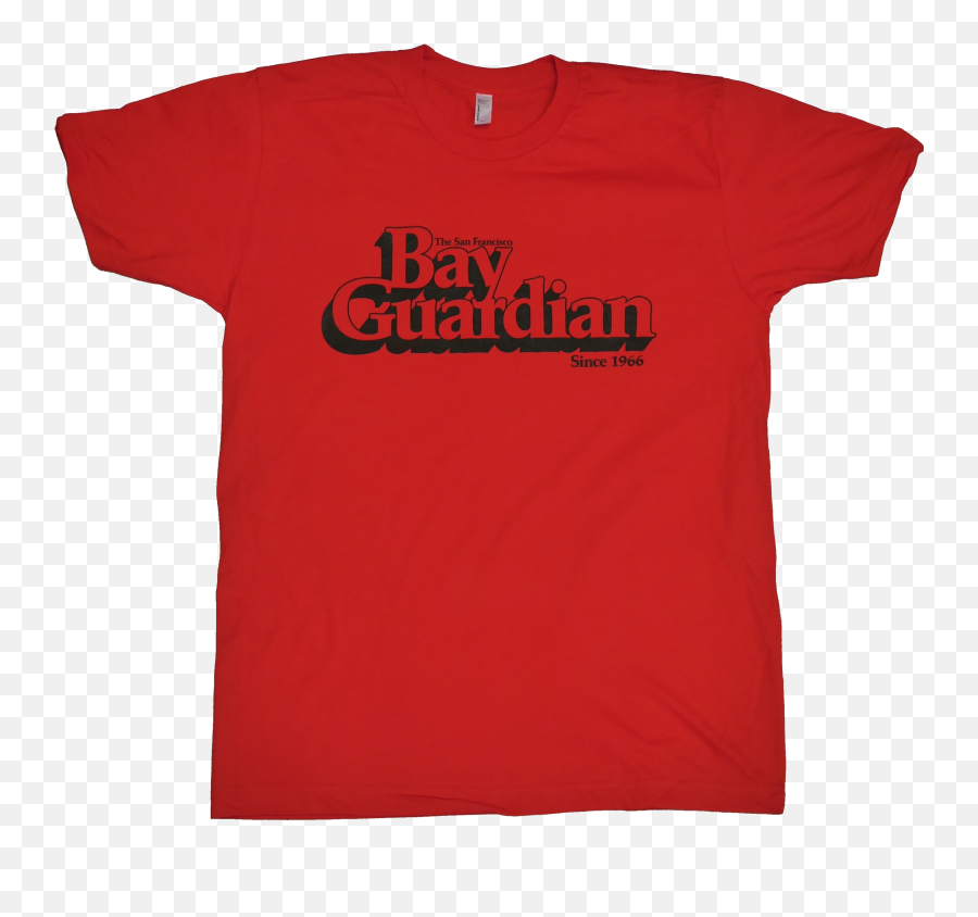 Retro Guardian Logo Red Tee Png Shirt