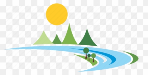 Landscape Logo Mountains River Icon - Graphic Design Png,Mountains Logo