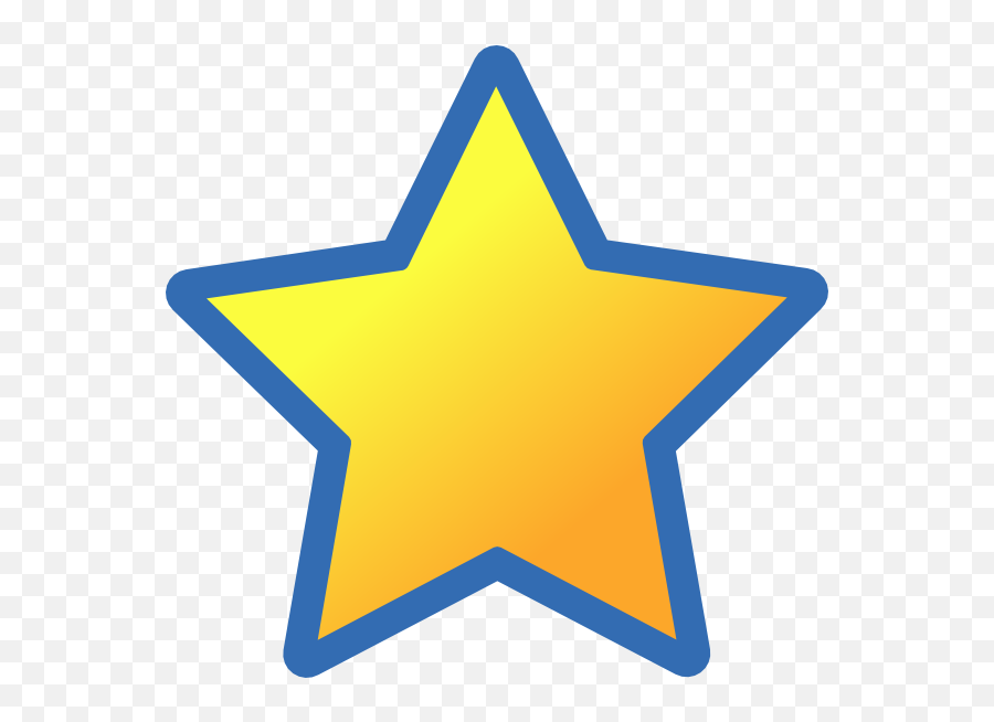 Clip Art - Yellow And Blue Star Png,Blue Star Png
