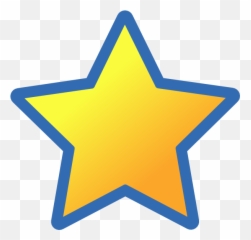 Clip Art - Yellow And Blue Star png