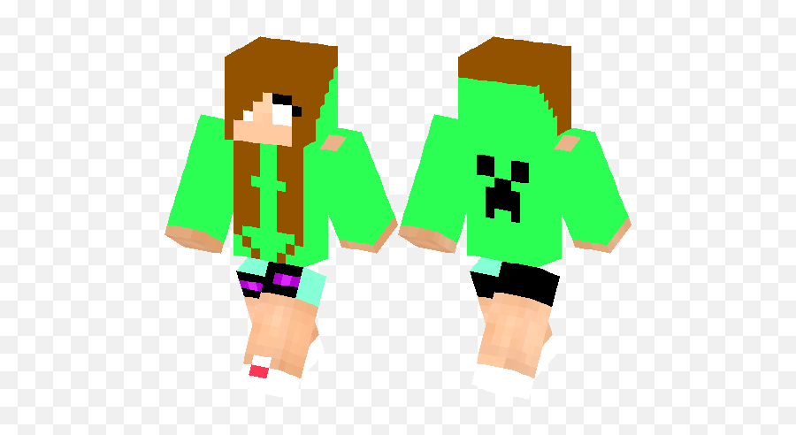 Herobrine Girl - Minecraft Pe Herobrine Girl Skin Png,Herobrine Png