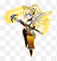 Overwatch Transparent Mercy Picture - Background png