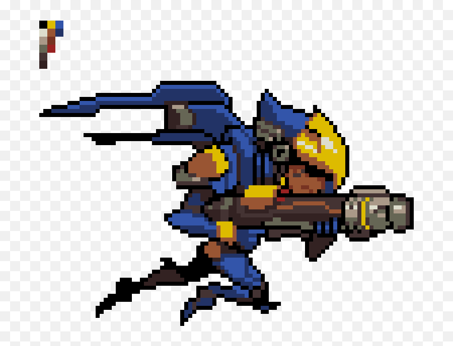 Pharah Overwatch Pixel Spray - Overwatch Pharah Pixel Spray Png,Pharah Transparent