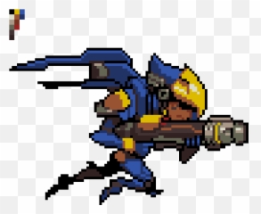 Pharah Overwatch Pixel Spray - png