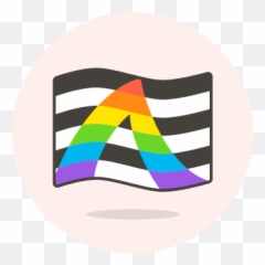Ally Flag Straight Wave Icon - Flag Png