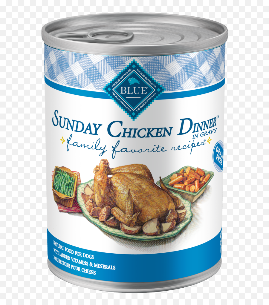 Blue Buffalo Sunday Chicken Dinner Small Breed Wet Dog Food 125 Oz - Blue Buffalo Sunday Chicken Dinner Png,Chicken Dinner Png
