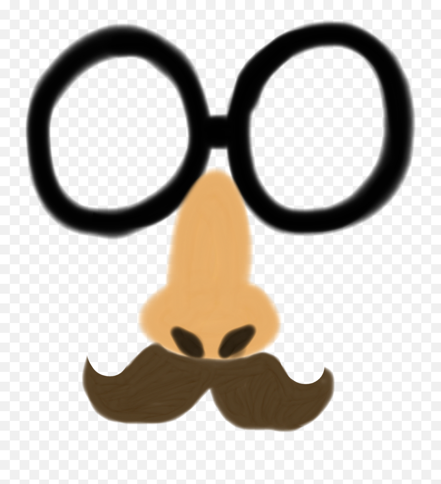 Download Funny Moustache Glasses Use This Sticker For - Clip Art Png,Deal With It Sunglasses Png