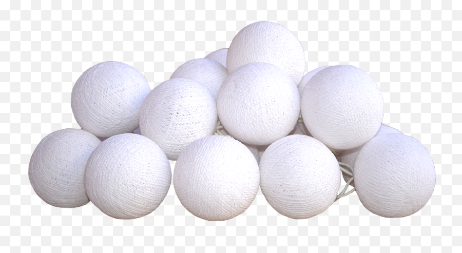 Cotton Ball Light Chain - Lichterkette Weiß Ball Png,Ball And Chain Png