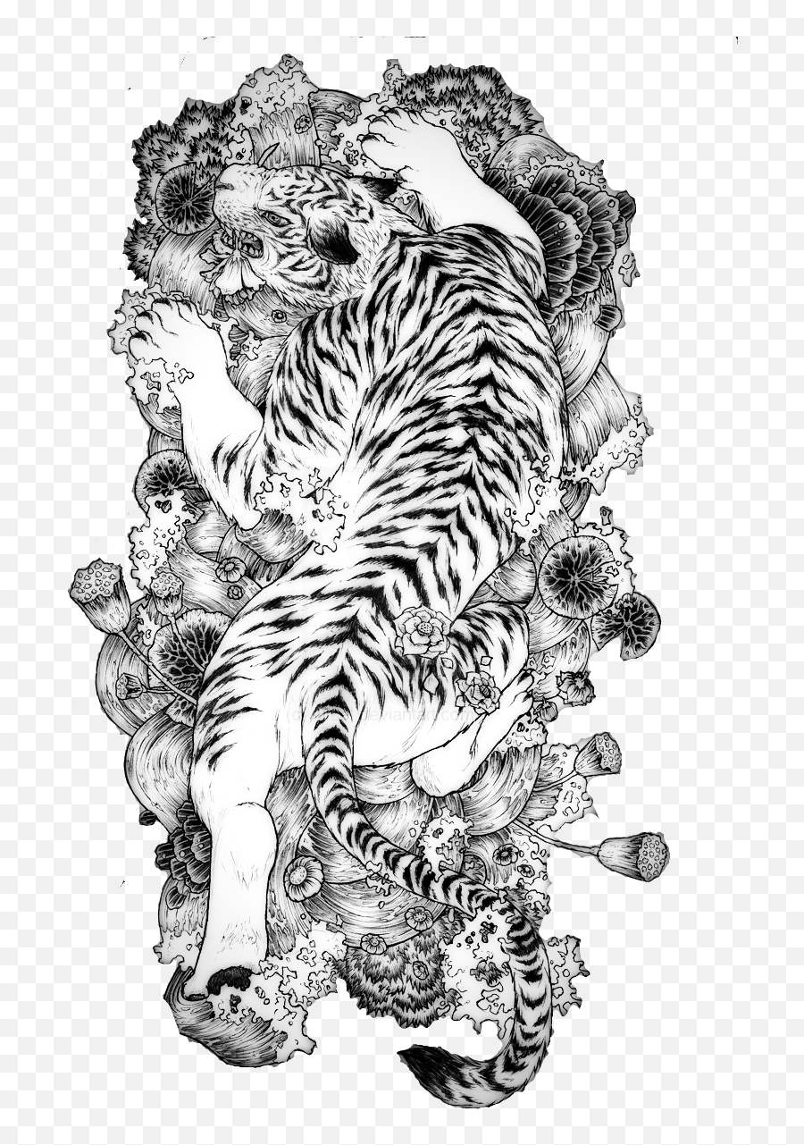Tattoo Chinese Dragon Tiger China White Traditional Chinese Dragon And Tiger Tattoo Png Japanese Tattoo Png Free Transparent Png Images Pngaaa Com - roblox white & black dragon tattoos
