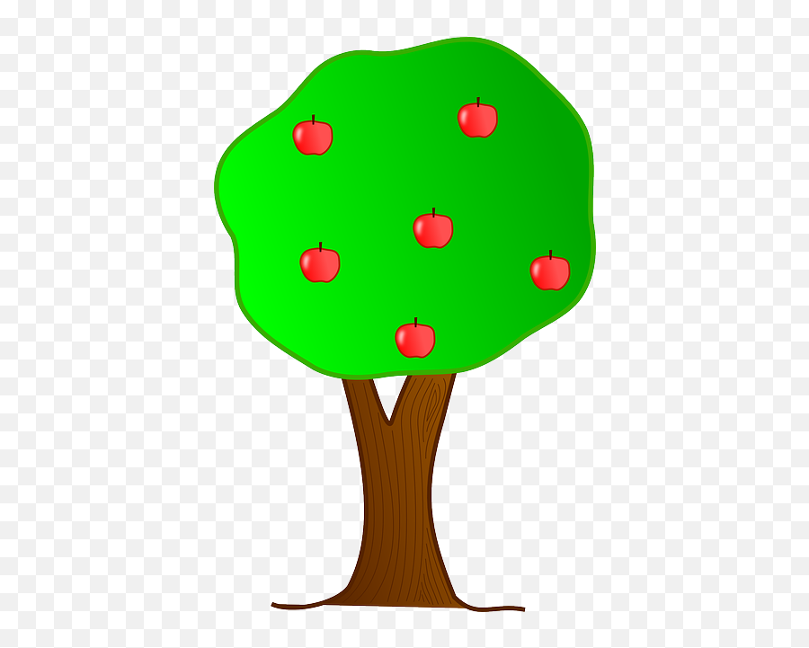 Download Apple Apples Tree - Cartoon Tree With Apples Png Apple Tree Png Clipart,Cartoon Apple Png