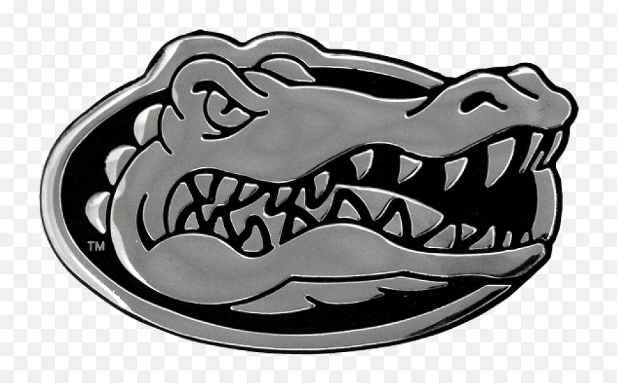 65972 University Of Florida Gators Chrome Metal Auto Emblem - Stockdale Florida Gators Backgrounds Png,Gators Logo Png