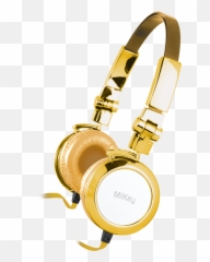 Miikey Miibling Gold Aluminum Headphone With Microphone U0026 Hd - Headphones png
