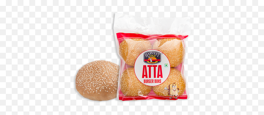 Atta Burger 4 Pcs Bread - Harvest Gold Atta Burger Buns Png,Burger Bun Png