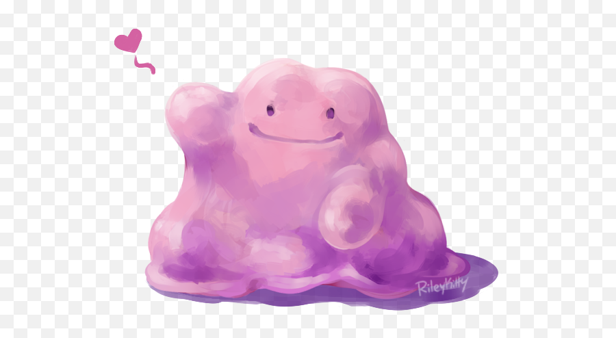 Ditto Says Hello - Pokemon Ditto Cute Png,Ditto Png