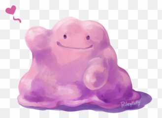 Ditto Says Hello - Pokemon Ditto Cute Png,Ditto Png