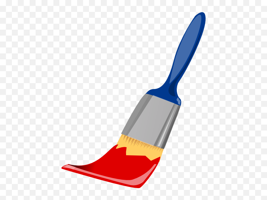 Paint Brush Blue And Red Clip Art - Vector Clip Red Paintbrush Clipart Png,Red Paint Png