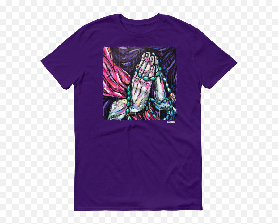 Praying Hands Unisex Crew T - Shirt Devious Elements Apparel Have You Hugged Your Kid Today Png,Praying Hands Logo