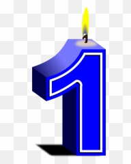 Number 1 Clipart 1blue Transparent Free For - Clip Art png