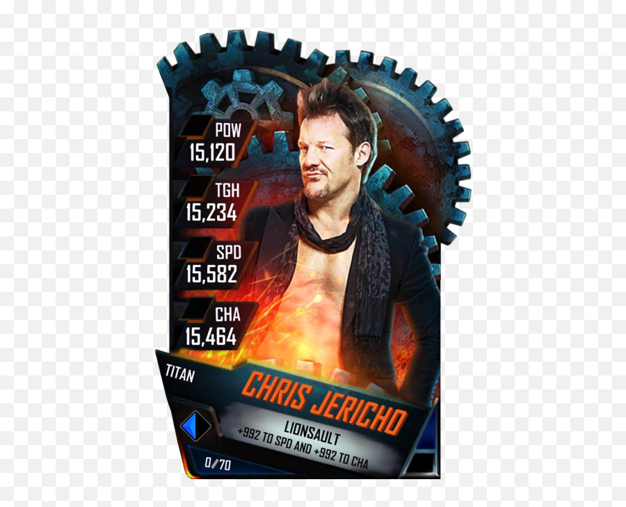 Chris Jericho - Wwe Supercard Season 1 Debut Wwe Wwe Sasha Banks Cards Png,Chris Jericho Png
