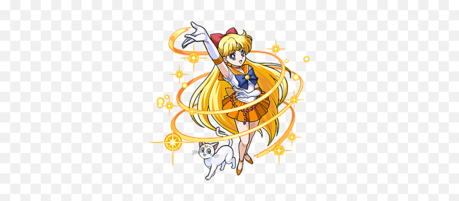 Sailor Moon Themes - Sailor Moon Artemis And Sailor V Png,Sailor Venus Png