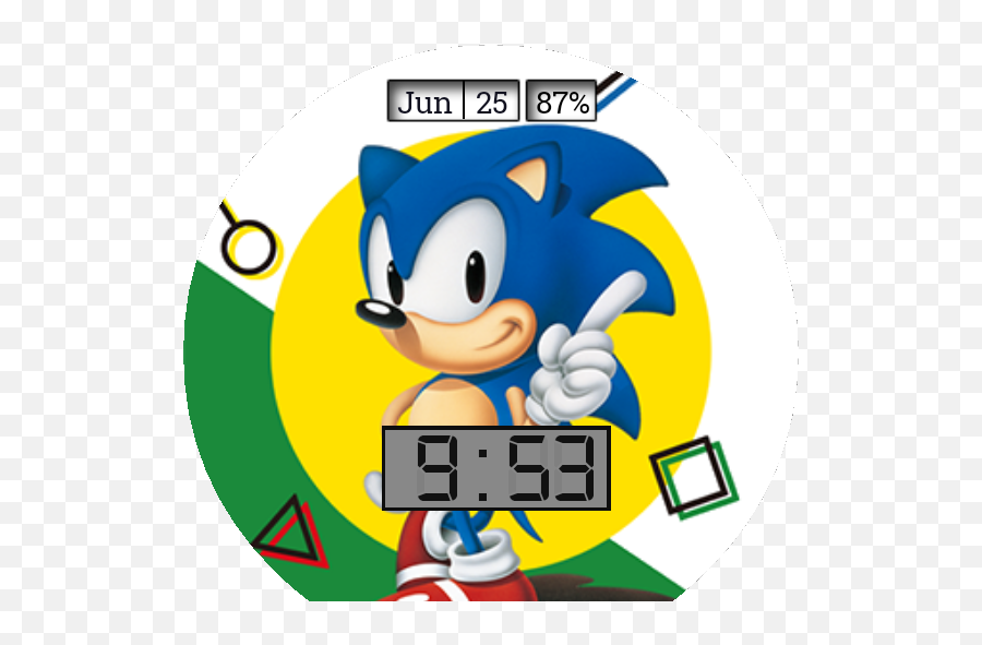 Retro U2013 Watchfaces For Smart Watches - Sonic The Hedgehog Png,Watch Face Png