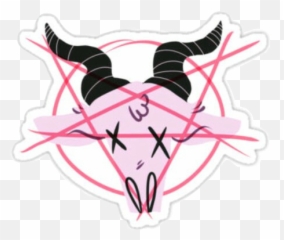 Download Hd Picsart Sticker Satan Art Pentagram - Satanist Pastel Goth Stickers Png