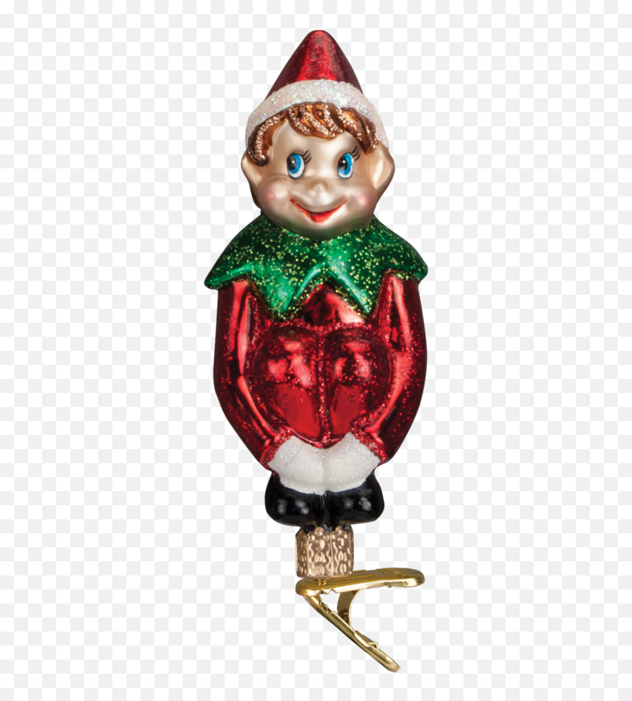 Christmas Pixie Elf Ornament - Christmas Elf Png,Red Christmas Ornaments Png