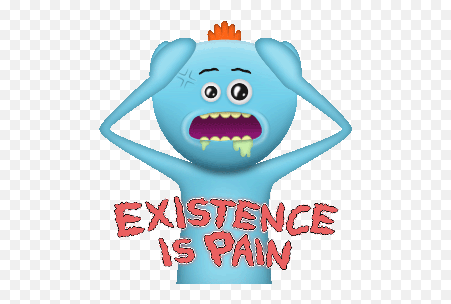Meeseeks Existence Is Pain Meme - Rick And Morty Existence Is Pain Gif Png,Mr Meeseeks Icon