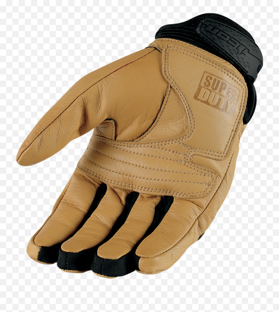 Tan Padded Motorcycle Gloves - Icon Superduty 2 Gloves Png,Icon Super Duty Glove