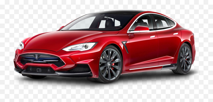 Tesla Model S Red Car Png Image