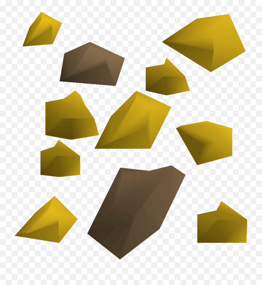 Gold Ore Fragment - Osrs Wiki Graphic Design Png,Pile Of Gold Png