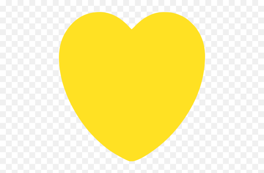 Heart 058 Icons Images Png Transparent - Yellow Heart Emoji,Simple Heart Icon