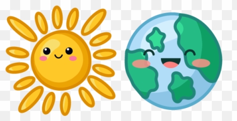 Cute Sun And Earth Cursor U2013 Custom - Cute Sun And Earth Png,Kawaii Icon Pack