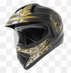 Gliders Mc - 1 Motocross Helmet D3 Black And Yellow XL600mm png