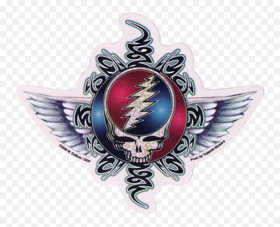 Tribal Steal Your Face - Grateful Dead Window Sticker Steal Your Face With Motorcycle Png,Icon Moto Stickers