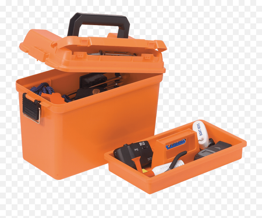 Emergency Supply Box With Removable Shelf U2013 Plano - Orange Plastic Tool Box Png,Icon Tool Cabinet
