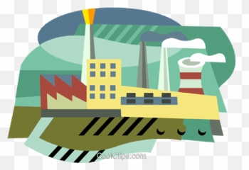 Industrial Factory Symbol Royalty Free Vector Clip Art - Industry Clipart Png