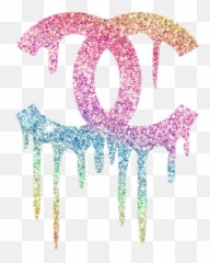 Cocochanel Logo Brand Designer Sticker By Stacey4790 - Transparent Dripping Chanel Logo png